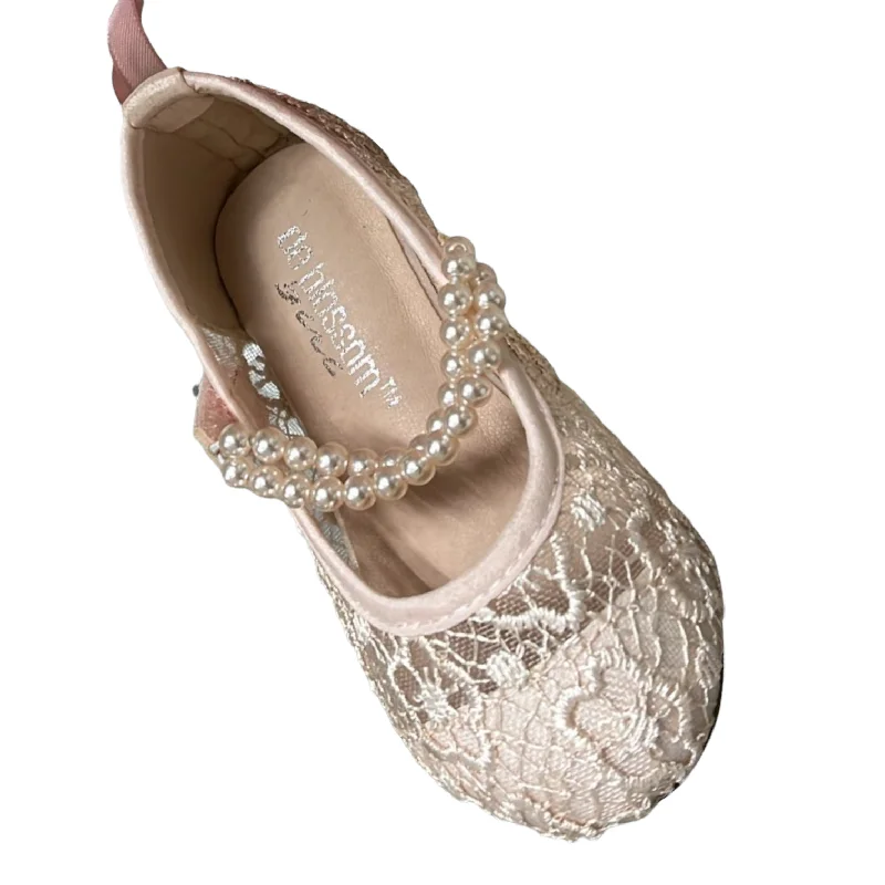 Harper Blush Lace Flat Lace Fit-and-Flare