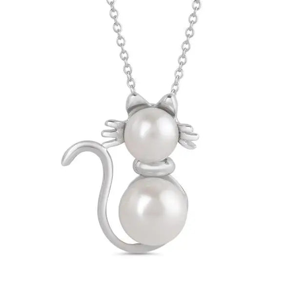 Lily Nily Pearl Cat Necklace Lace Dress Day