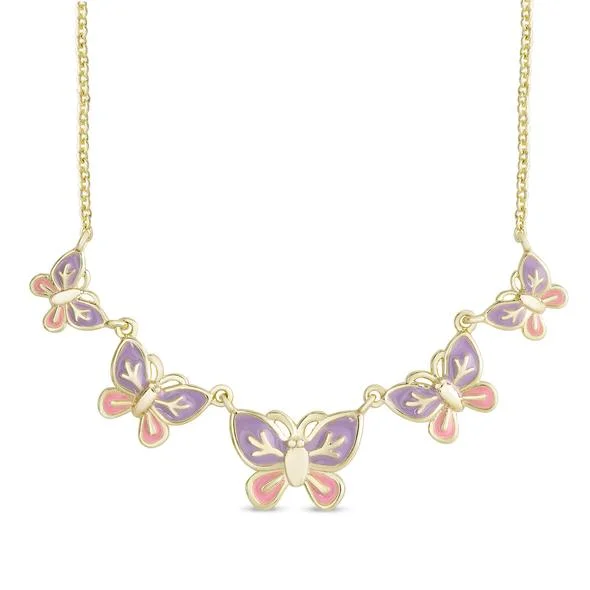 Lily Nily Butterfly Necklace Sheer Lace Dress