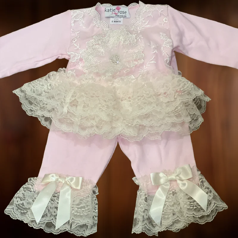 Katie Rose Lacey Girl Set Lace Dress Trendy