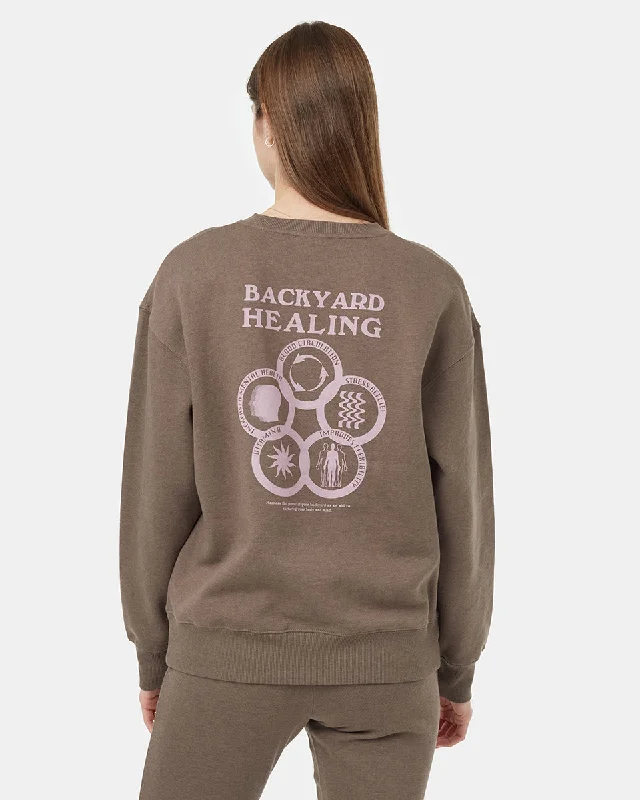 Backyard Healing Crew Printed Sweatshirt Hoodie