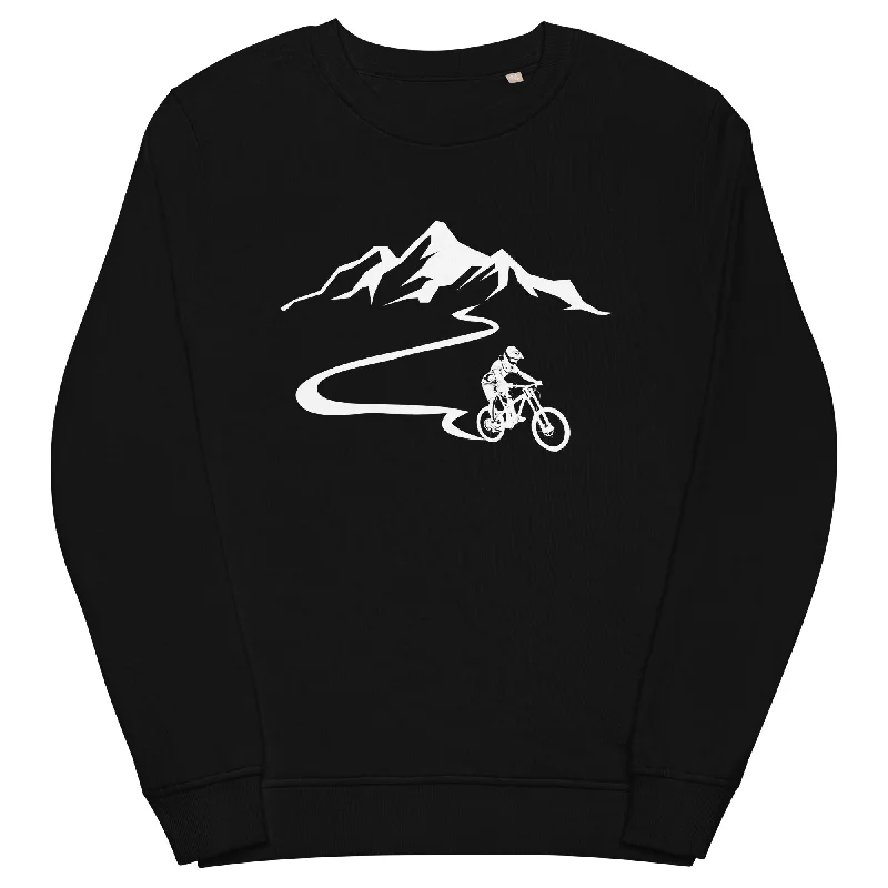 Berge - Mountainbike - (M) (13) - Unisex Premium Organic Sweatshirt Classic Hoodie Sweatshirt