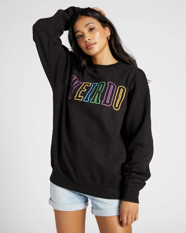 Weirdo Colorful Puff Print Oversized Sweatshirt