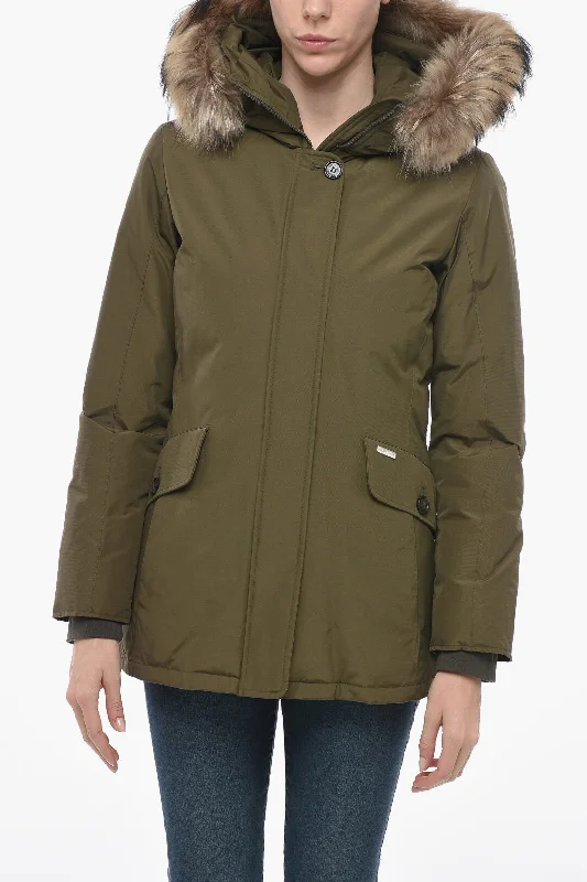 Woolrich Down Jacket GLEELEY with Removable Fur Women's summer jackets