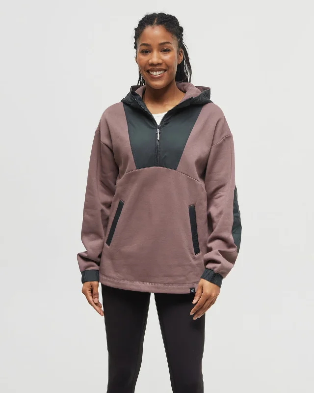 SeaFleece Contrast 1/4 Zip Casual Sweatshirts for Women