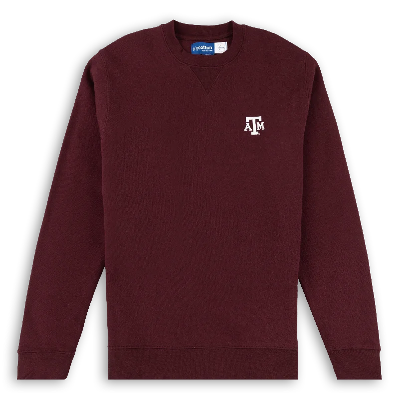 Texas A&M Big Cotton Micro Sweatshirt Lightweight Zip Hoodie