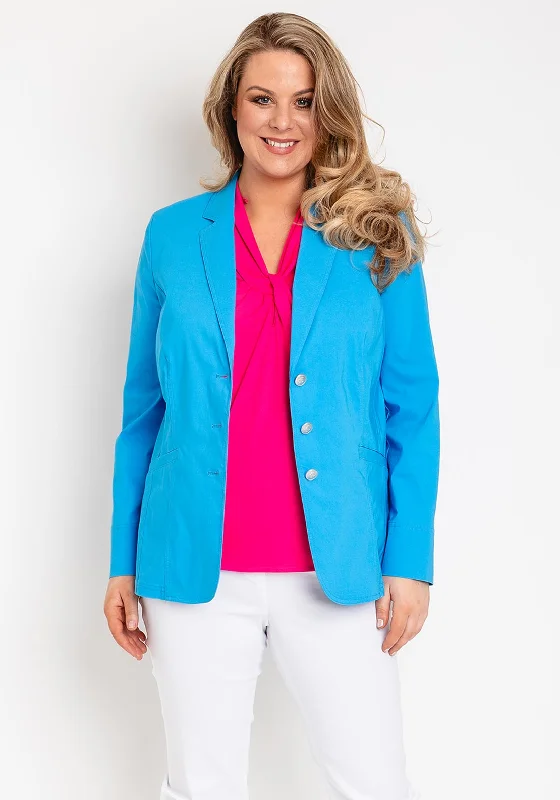 Robell Emilia Long Blazer Jacket, Blue Women's best value jackets