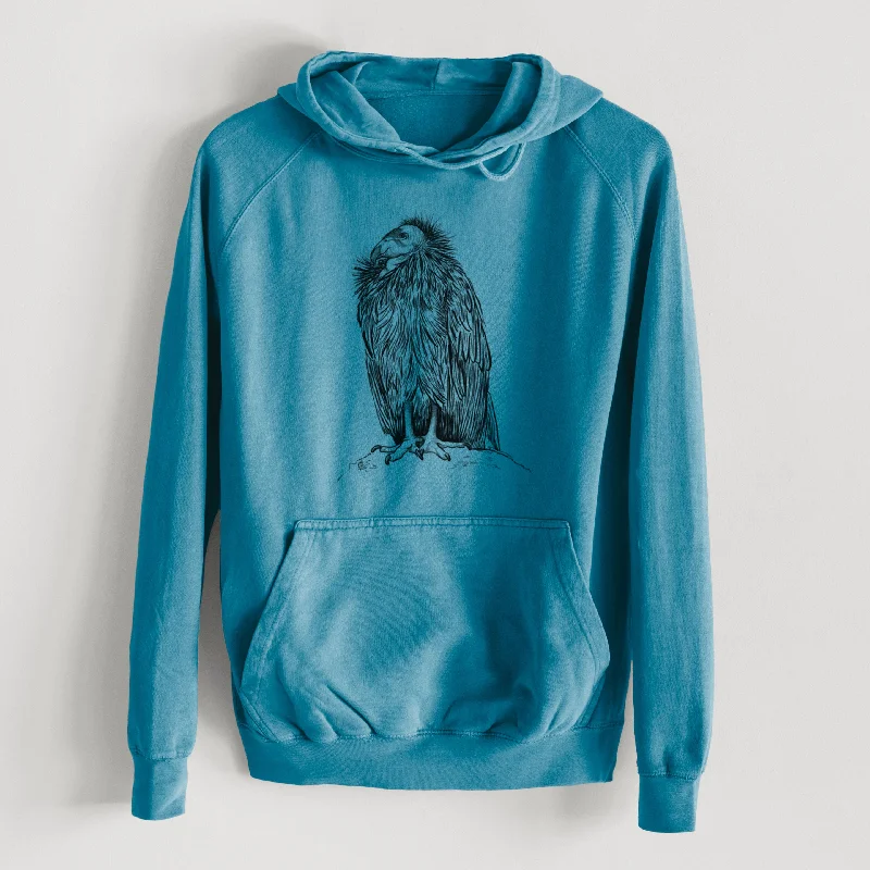 California Condor - Gymnogyps californianus  - Mid-Weight Unisex Vintage 100% Cotton Hoodie Women’s Hoodie with Logo