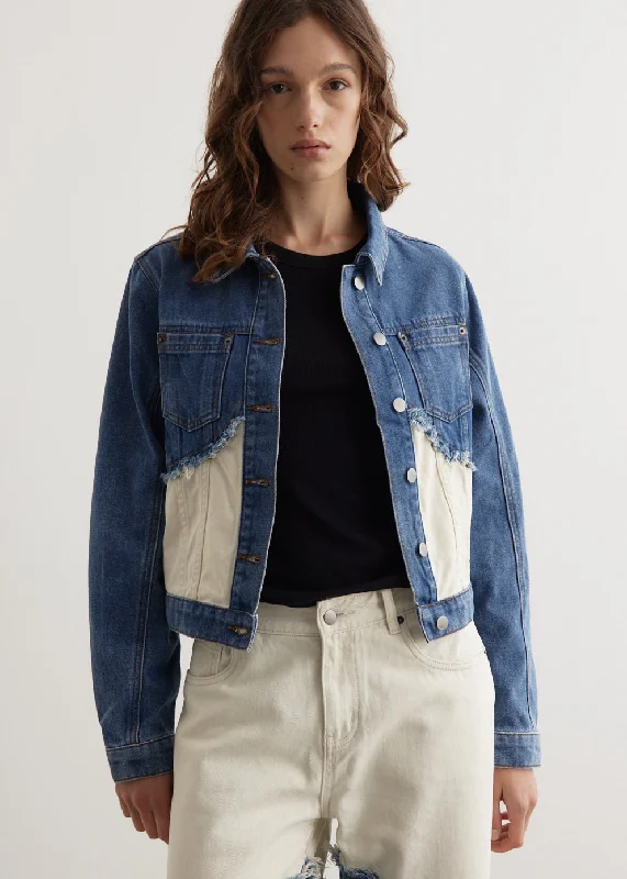 Fray Denim Jacket Women's budget jackets