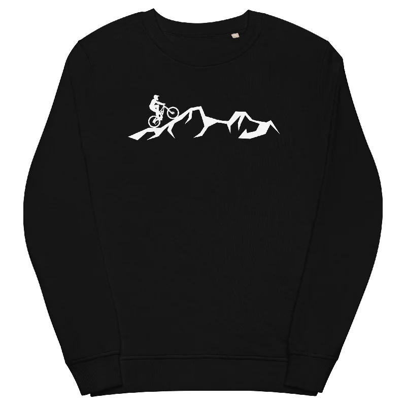 Berge - Mountainbike - (M) - Unisex Premium Organic Sweatshirt Cozy Sweatshirts for Fall