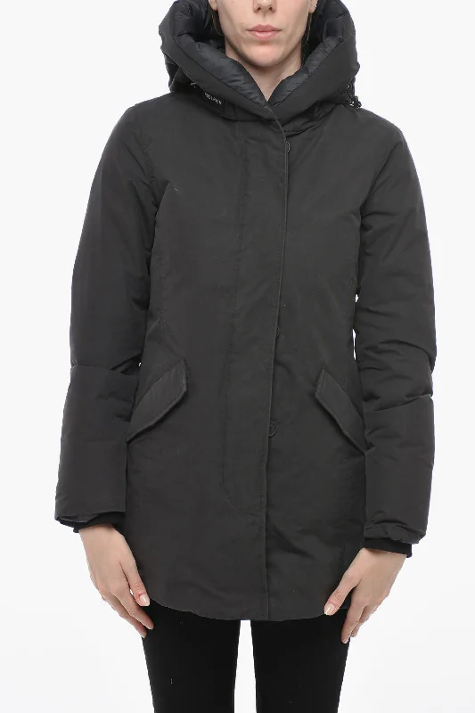 Woolrich Padded ECO BYRD Parka with Hood Women's motorcycle jackets