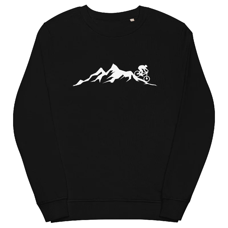 Berge - Mountainbike - (M) - Unisex Premium Organic Sweatshirt Hooded Sweatshirt for Women