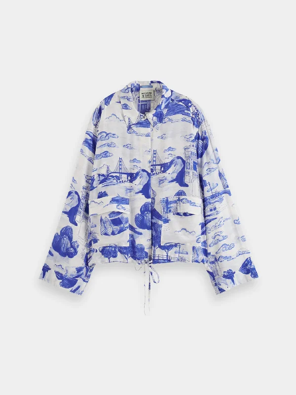Utility viscose shirt