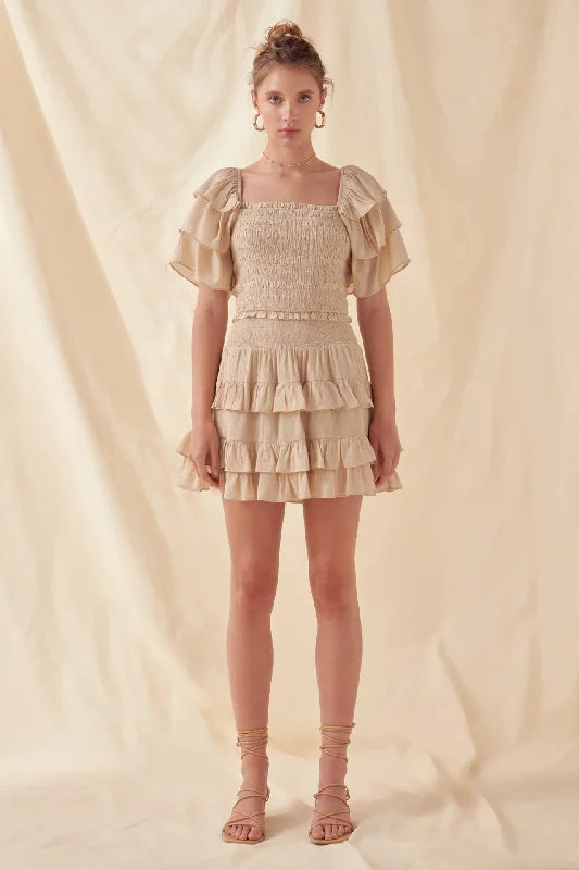 Smocked Ruffled Top