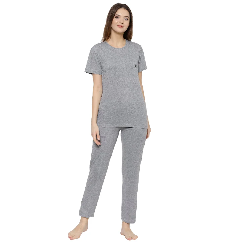 Vimal Jonney Grey Women's Night Suit Budget-friendly pajama sets