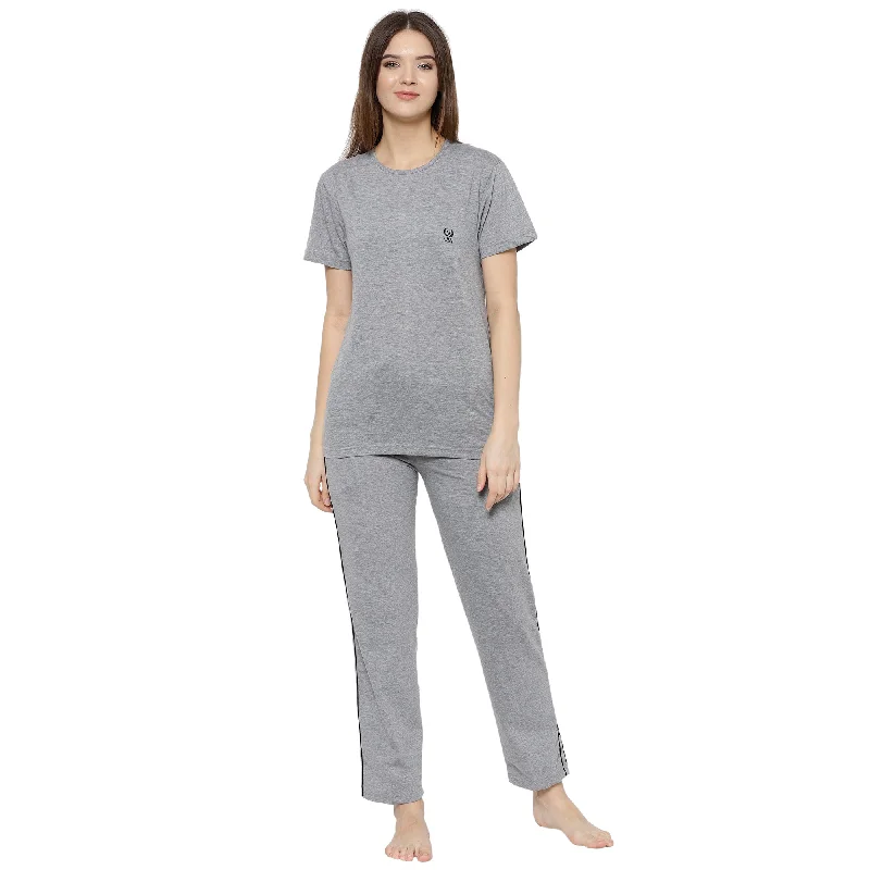 Vimal Jonney Grey Women's Night Suit Zara pajama sets