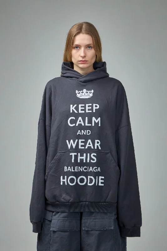 Keep Calm Large Fit Hoodie Women's sweaters