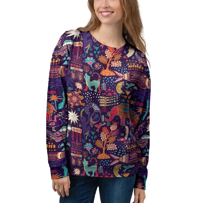 Aztec Psychedelic Trippy Women's Sweatshirt Patagonia sweaters