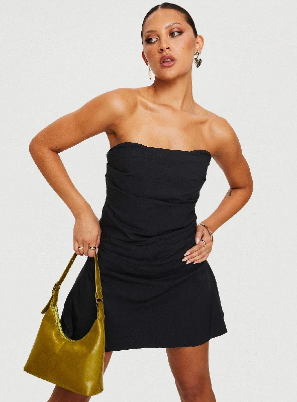 Bradwell Strapless Mini Dress Black Formal mini dresses