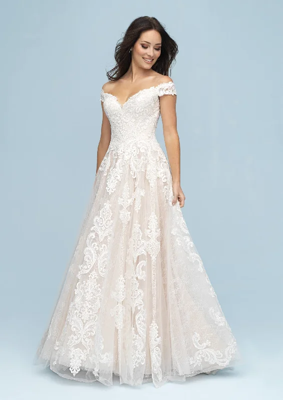 Allure Bridals 9619 Wedding Dress Romantic Lace Dress