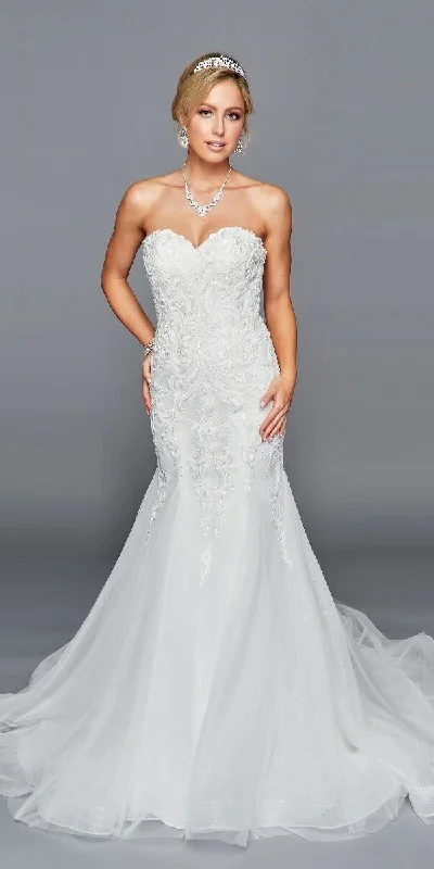 DeKlaire Bridal 440 Strapless Mermaid Wedding Dress Sleeveless Wedding Dress