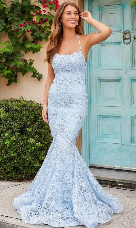 Amarra 20255 - Scoop Neck Lace Evening Gown Best party dresses for petites