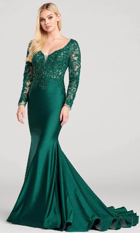 Ellie Wilde EW22028 - Cutout Back Mermaid Prom Gown Best party dresses for date night