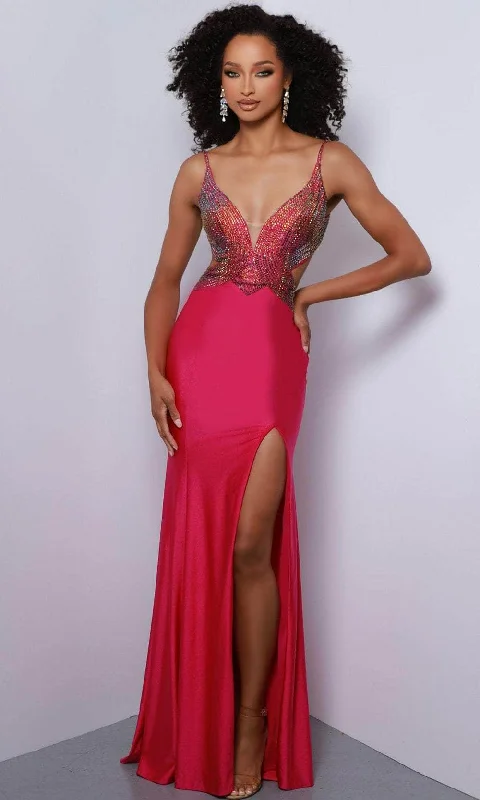 Johnathan Kayne 2869 - V-Neck Ombre Beaded Evening Dress Preppy party dresses