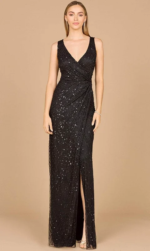 Lara Dresses 29096 - Beaded Faux Wrap Evening Gown Versatile party dresses for any occasion