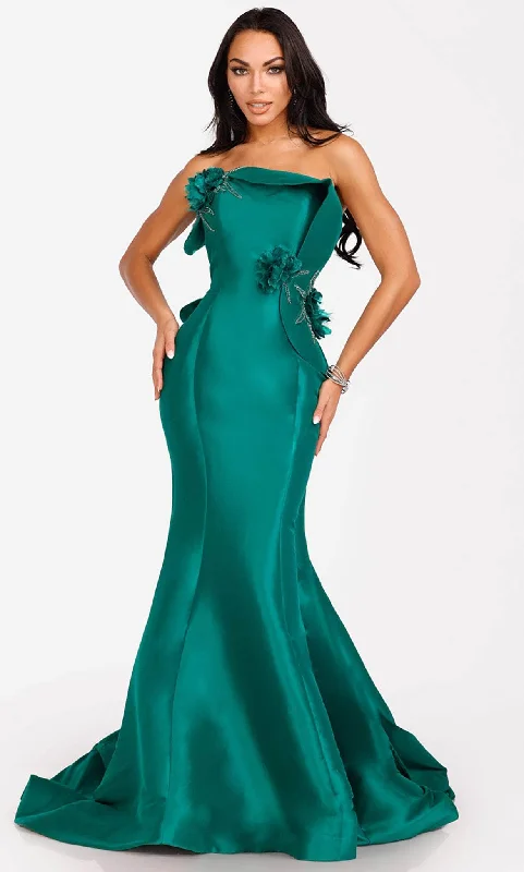 Terani Couture 231E0308 - 3D Embellished Strapless Evening Dress Outdoor party dresses