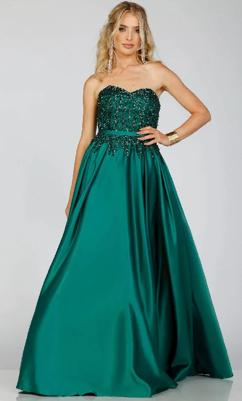 Terani Couture 231P0012 - Beaded Satin Prom Gown Discounted party dresses