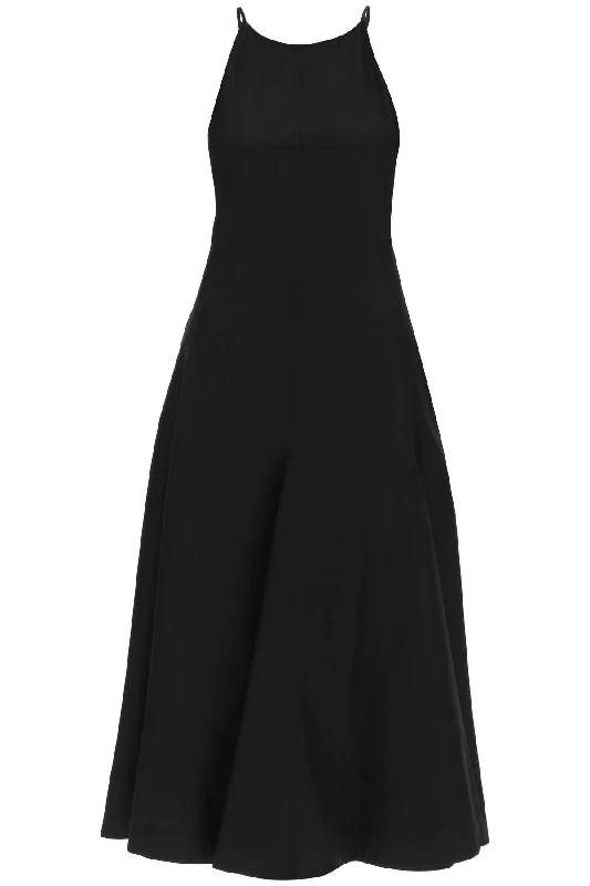 Maxi Cactus Poplin Dress  - Black Best maxi dresses for elegant looks