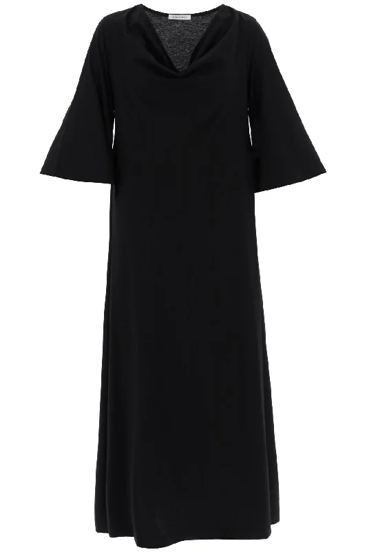 "yalia Maxi Dress In Jersey  - Black Designer maxi dresses