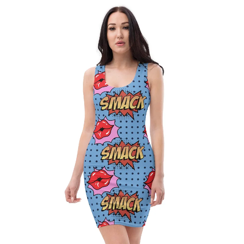 Blue Smack Midi Dress Red carpet midi dresses