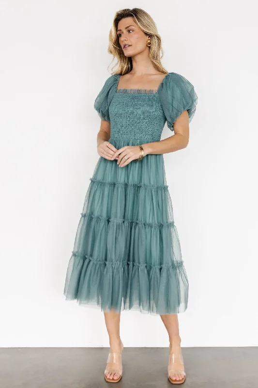 Liv Tulle Midi Dress | Eucalyptus Best midi dresses for formal events