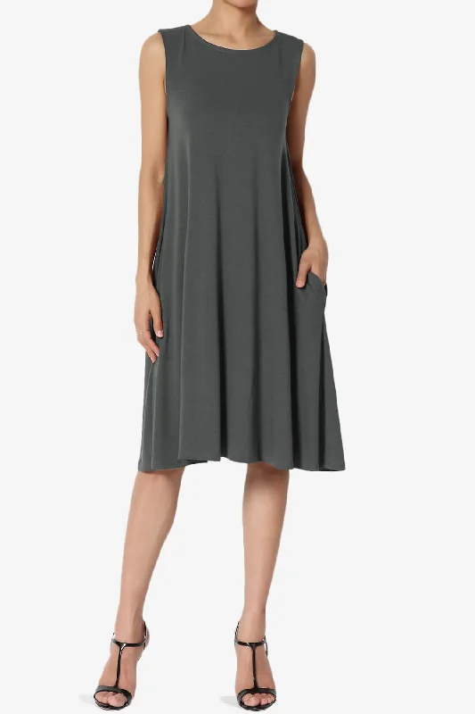 Allie Sleeveless Jersey A-Line Dress PLUS Off-shoulder unclassified dresses