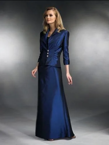 Cameron Blake by Mon Cheri - Two Piece Dress In Sapphire 28650 Long sleeve unclassified dresses