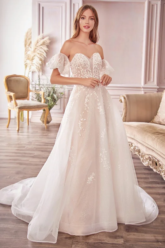 **Cinderella Divine's Enchanting A1014: A Bridal Masterpiece for Captivating Moments** Smocked unclassified dresses