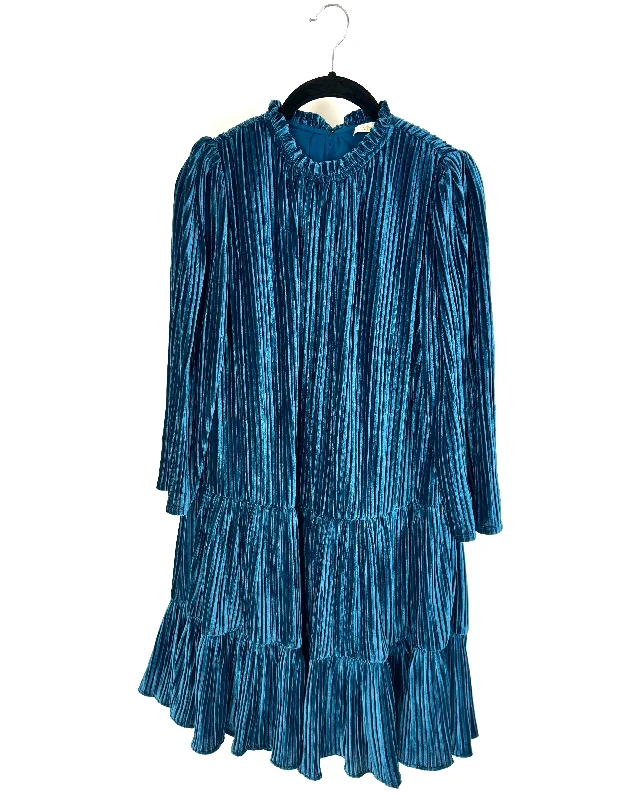 Deep Teal Pleated Dress - Size 6/8 Best-selling unclassified dresses