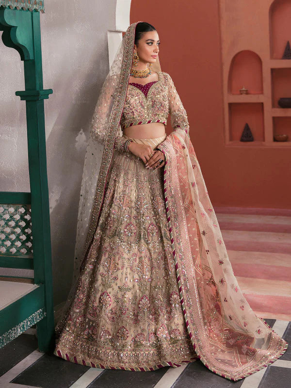 Ivory Lehenga Bridal Choli For Pakistani Bridal Wear Winter unclassified dresses