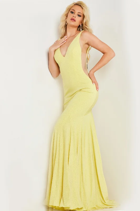 Jersey Fitted Sleeveless Gown by Jovani 23701 Smocked unclassified dresses