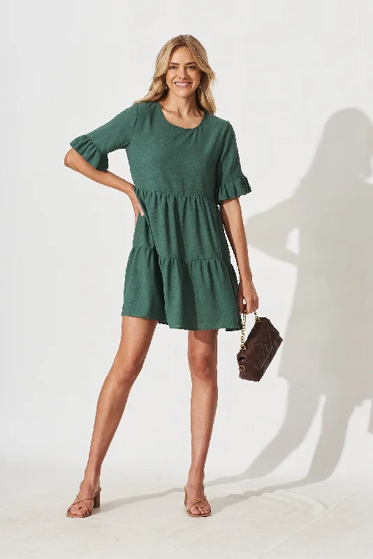 Kearsley Dress In Dusty Green Mesh unclassified dresses