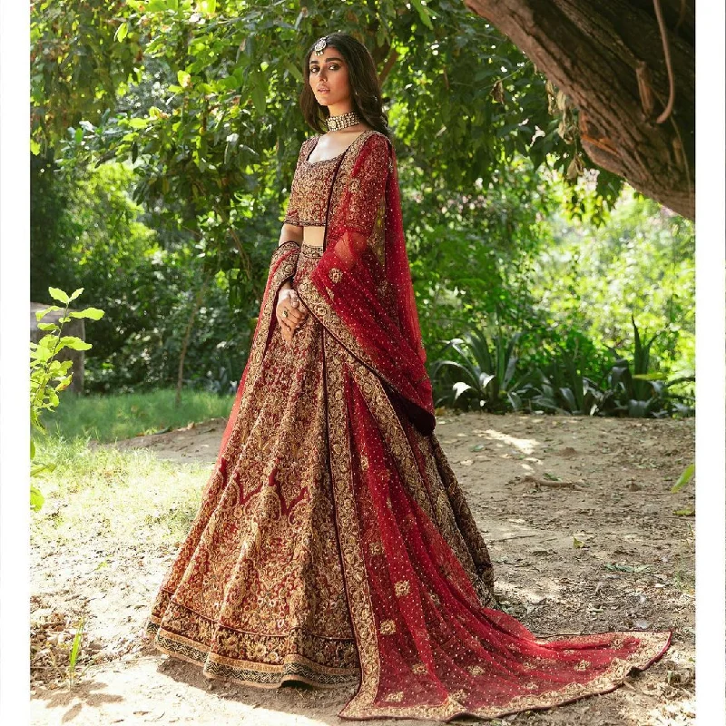 Red Lehenga Choli Pakistani Bridal Dress Latest collection Petite unclassified dresses