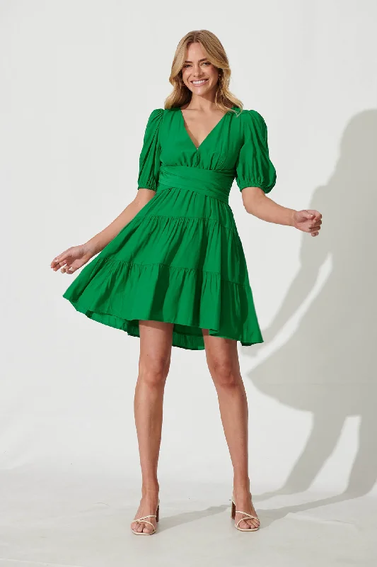 Lovely Dress In Green Stretchy unclassified dresses