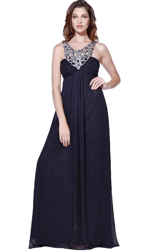 Nox Anabel - Embellished Empire Waist Evening Dress 2592SC Bright color unclassified dresses