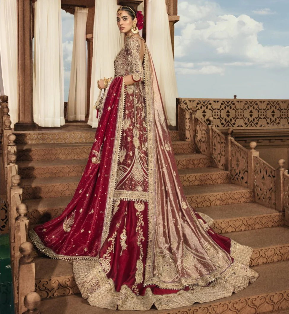 Pakistani Bridal Dress In Red Lehenga Kameez Style Summer unclassified dresses