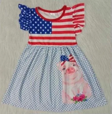 Patriotic Piggy Dress Monochrome unclassified dresses