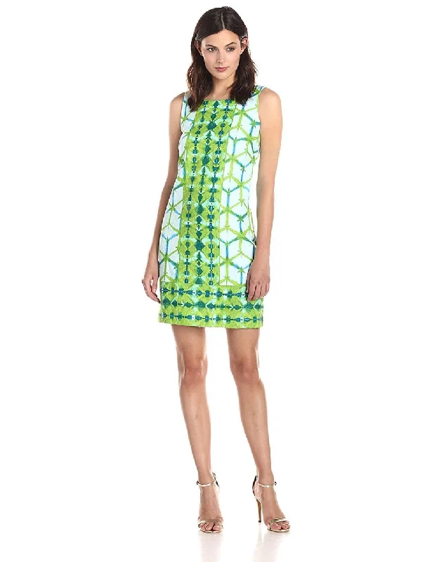 Taylor - Jewel Vibrant Printed Sheath Dress 5423MSC Ruched unclassified dresses