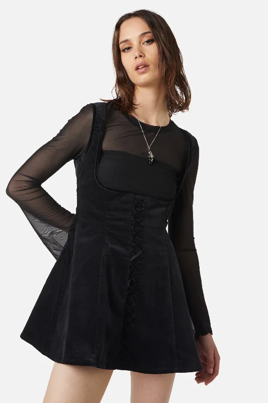 Velvet Underbust Dress Sexy unclassified dresses