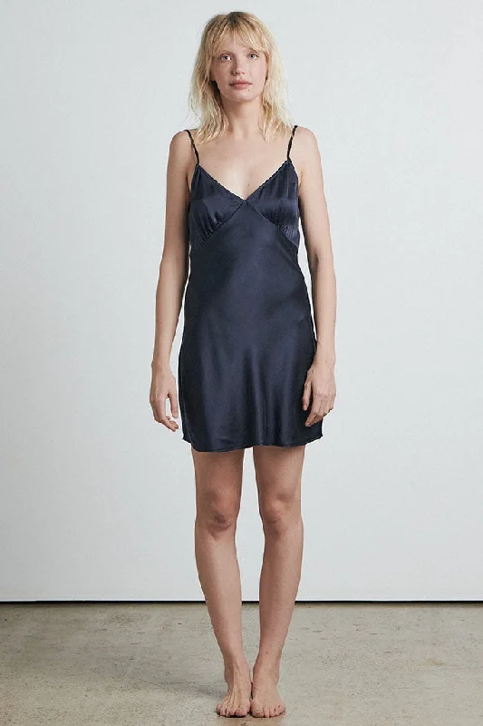 Bare By Charlie Holiday The Cami Mini Dress Navy Chic Denim Skirt